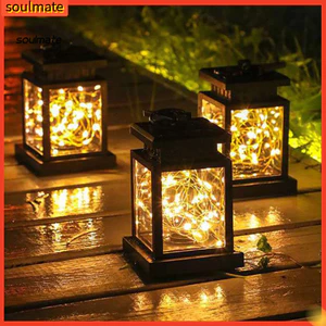 Linh hồn| Đèn lồng sân vườn năng lượng mặt trời Đèn lồng năng lượng mặt trời ngoài trời Treo ngoài trời Đèn lồng năng lượng mặt trời Dây sạc chống nước Đèn nến cho sân vườn Sân hiên trang trí cho đông nam