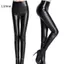 LUImo Nữ Thiên Tính Quần Legging Skinny Quần Da Ấm Quần Eo Cao SBS