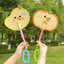 Quạt Gấp Dễ Thương Hoạt Hình Quạt Di Động Quạt Nhỏ Sinh Viên Mini Vải Bột Quạt Gấp