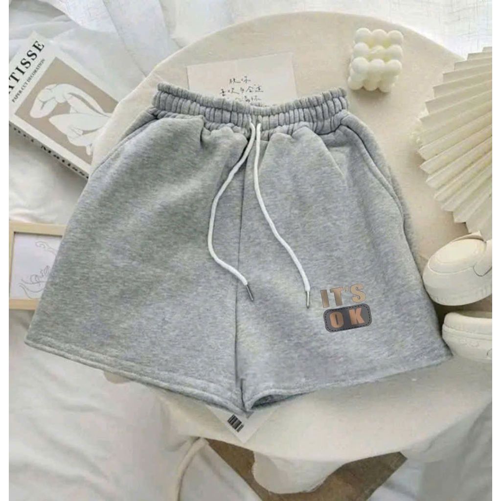 Quần đùi cộc mùa hè chất mát với thiết kế đáng yêu và dây rút tiện lợi -thoitrang