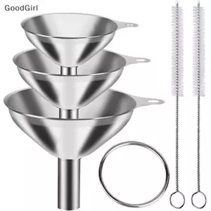5 Phễu Inox Kim Loại, Bộ 3 Phễu Nhỏ Lớn, Phễu Mini Cấp Thực Phẩm Cho Nhà Bếp VN