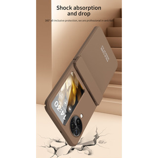 Ốp Lưng Cho OPPO Find N3 N2 Flip Matte Chống Vân Tay Full Bản Lề Ống Kính Bảo Vệ Màn Hình Thiết Kế Sạc Không Rào Chắn Vỏ Chống Sốc