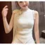 Slimer Look Niche Halterneck Áo len dệt kim hàng đầu nhỏ mùa hè Hot Girl Ngắn khâu cao cấp sang trọng Tất cả