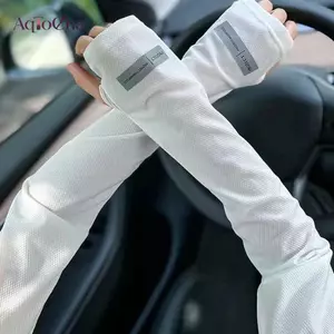 AqToCna Tăng Phản Quang Mark Mùa Hè Nam Băng Tay Lái Xe Chống Nắng Mỏng Ice Silk Rời Kích Thước Lớn Tay Áo AqToCna