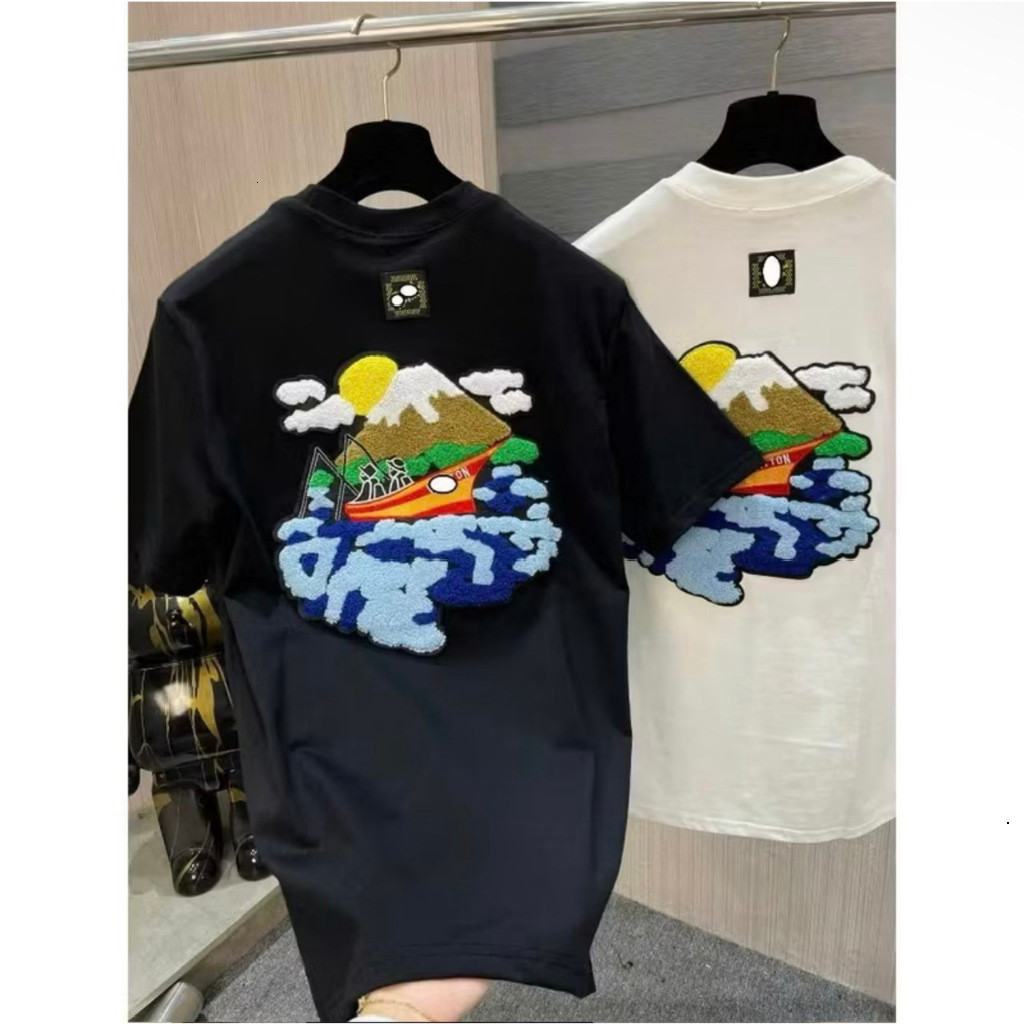 （Giao hàng 24h）Angela Áo phông Angela trắng basic chữ xanh unisex form rộng đẹp hot trend