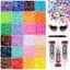Kim cương giả thạch EDIWANY, Đồ dùng thủ công nhiều màu Bộ kim cương giả nhựa, Hot Sparkling DIY Trang trí nghệ thuật Bedazzling Kim cương giả cho nghệ thuật làm móng