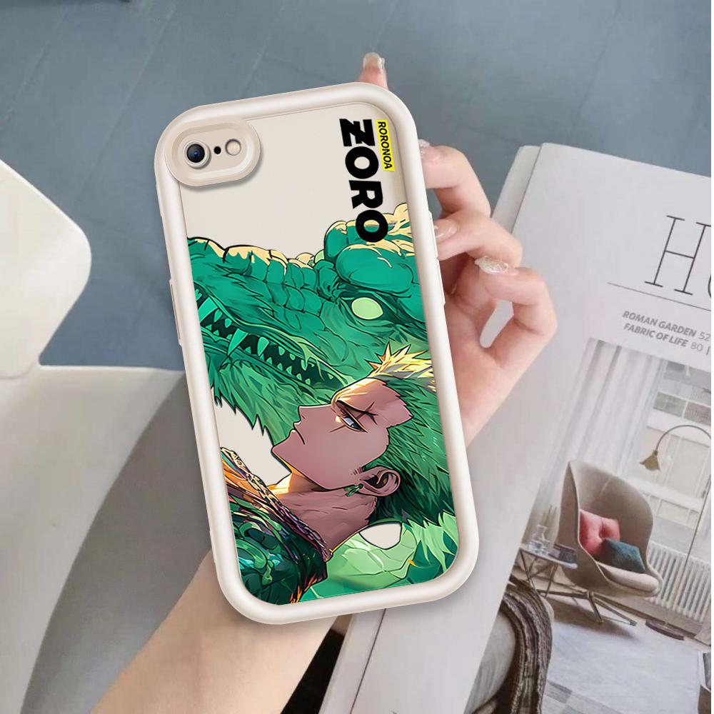 Ốp Cho iPhone 6 6s 7 8 se2020 Plus Hoạt Hình Silicon Phụ Kiện Vỏ Điện Thoại Mềm TPU One Piece Luffy ZARO Sinh Viên Mắt Thiên Thần Chống Sốc Ốp Lưng