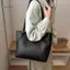 Túi Tote nữ BeautifulHomeA Dung tích lớn Túi đeo vai màu trắng để đi làm du lịch và thời trang hàng ngày VN