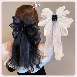 JRP Thời Trang Nơ Lớn Vuốt Tóc Kẹp Siêu Cổ Tích Tính Khí Mũ Đội Đầu Nữ Kẹp Tóc Ngọt Ngào Phụ Kiện Tóc JRP