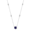 FANCIME "Spotlight" Thiết lập vòng cổ bạc Sterling tròn
