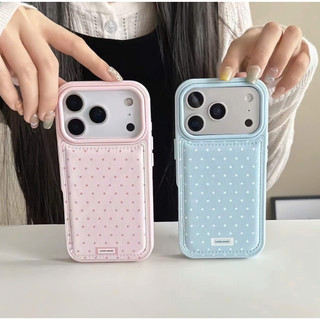 Ốp Lưng iPhone Da Mềm Viền Chỉ Lovely Power Chống Sốc, Bảo Vệ Camera Cao Cấp - iP X/XS/11/12/13/14/15/16/17/Plus/Pro/Max