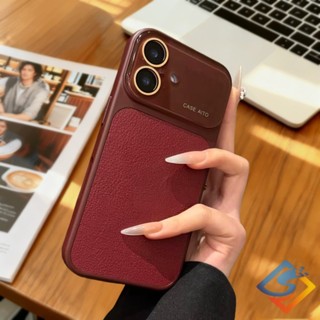 Dark Cherry Red Ngay lập tức biến thành Ốp điện thoại 17 Pro Max Bảo vệ ống kính cửa sổ lớn cho iPhone 13 14 15 16 Pro Max Ốp điện thoại chống sốc kèm theo hoàn toàn