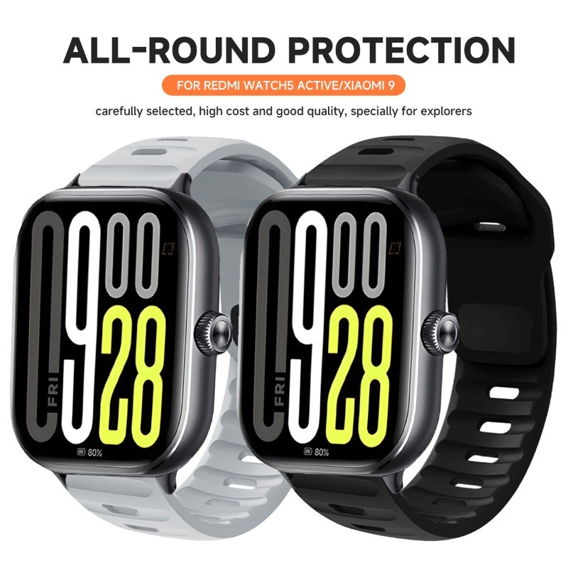 Dây đeo silicon cho Redmi Watch 6 5 4 dây thay thế cho phụ kiện vòng đeo tay thể thao Mi Band 10Pro 9Pro 8Pro