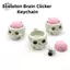 HFTOY Brain Skull Móc khóa cơ khí in 3D Clier Fidget Đồ chơi giảm căng thẳng Tiện ích cho văn phòng và bàn làm việc tại nhà ~