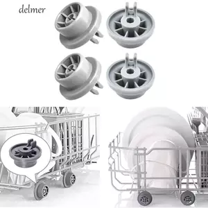 Con lăn máy rửa chén DELMER, Bánh xe chén có thể thay thế màu xám, Máy rửa chén tiện lợi bằng nhựa bền thực tế Lốp xe gia đình