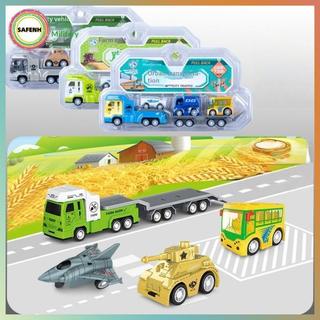 SAFENH Urban Pull-Ba Fire Tru Toy: Quà tặng mô hình xe xây dựng cho trẻ em VN