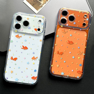 Ốp điện thoại Star & Fish đầy màu sắc cho iPhone 17Air / 16 / 15PLUS / 14 / 13pro Max / 12 / 11 / 7 / 8 Vỏ bảo vệ TPU silicon trong suốt mềm