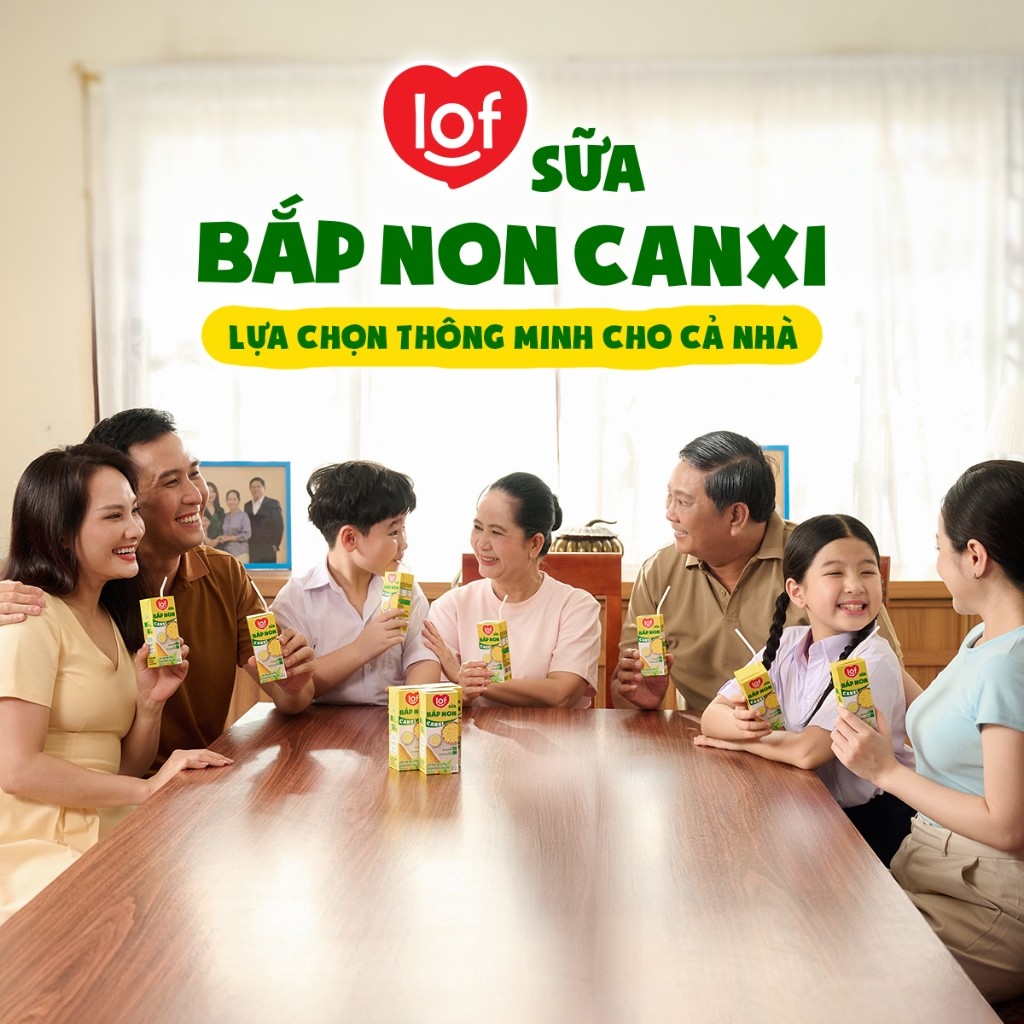 [Livestream KOL] Sữa bắp non canxi LOF thùng 24 hộp x 180ml
