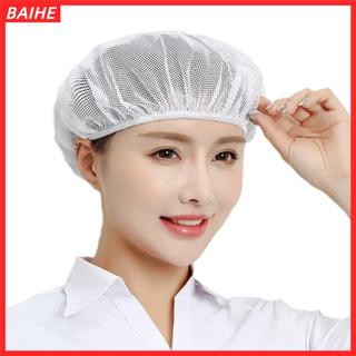 Mũ đầu bếp BAIHE, Mũ làm việc lưới thoáng khí, Phụ kiện nấu ăn Lưới tóc vệ sinh Mũ dịch vụ thực phẩm Ăn uống