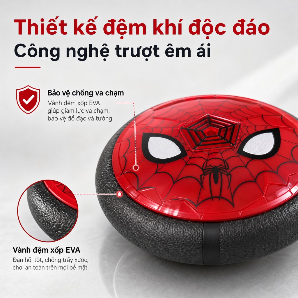 Bóng đá lơ lửng Người Nhện quà tặng sinh nhật Tết Thiếu nhi cho bé yêu thích Người Nhện，đồ chơi trẻ em chơi trong nhà