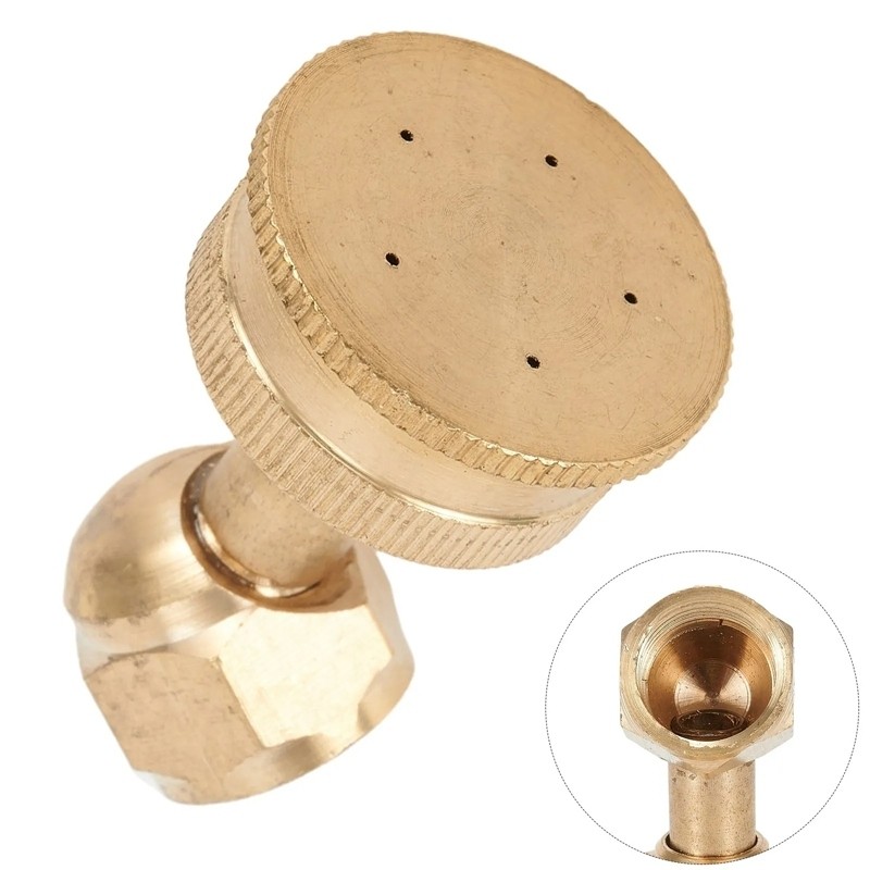 Béc Phun Thuốc Bằng Đồng 4/5/8 Lỗ Cong Béc Xịt Thuốc Tưới Cây Phun Sương Ren 14mm