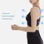THEGIRL8B Tay áo đàn hồi, Tay nén cắt bỏ vú thoáng khí bền bỉ, Dây đeo buộc dây có thể điều chỉnh Dây đeo dài Bảo vệ khuỷu tay nén tay hoạt động hàng ngày