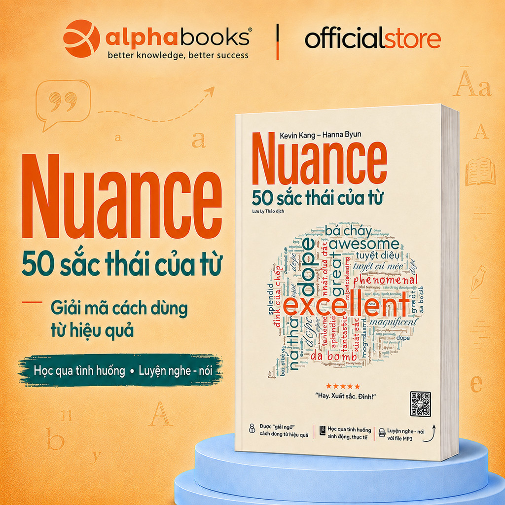 Sách - Nuance - 50 Sắc Thái Của Từ - Cách Dùng Từ Hiệu Quả Với File Luyện Nghe Nói (Gamma Books)