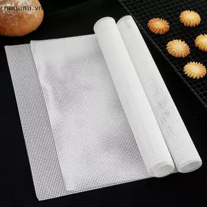 Thảm nướng bánh silicon chống gỉ Tấm khử nước trái cây thực phẩm Tấm khử nước có thể tái sử dụng Tấm lót lưới hấp Thảm lò nướng Phụ kiện nhà bếp [VN]