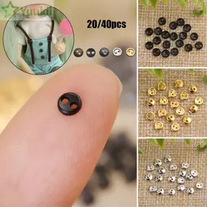 YUUKII 20 / 40 Chiếc DIY Búp Bê Quần Áo Dễ Thương Hai Lỗ Phụ Kiện Búp Bê Dây Đeo Khóa