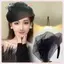 JRP Thanh Lịch Nửa Nón Pháp Retro Tóc Vòng Bữa Tối Tiệc Băng Đô Quấn Tóc Cho Nữ Cô Gái Tính Khí Mũ Phụ Kiện Tóc JRP
