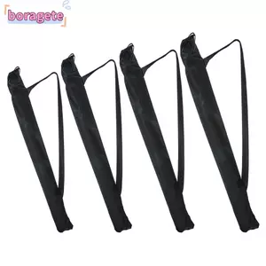 Túi đựng ô dù BORAGETE, Vỏ bảo vệ chống bụi có thể gập lại màu đen, đa chức năng có dây đeo vai Túi xách ngoài trời