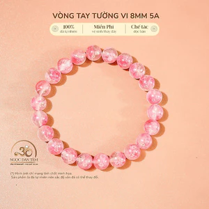 Hoả tốc - Ngọc Đan Tâm - Vòng Tay Tường Vi 8mm 5A - Mệnh Hoả & Mệnh Thổ