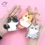 HFTOY AirTag Da PU Móc Khóa Giá Đỡ Thanh Lịch Dễ Thương Charm Móc Khóa Phụ Kiện Bền Đẹp Cho Bapa Vali Xe Đạp ~