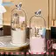 Hộp đựng cọ trang điểm EBINLANDS, PP có nắp đựng cọ mỹ phẩm, 360 di động° Bàn chải trang điểm giá đựng đồ chống bụi dung tích lớn xoay