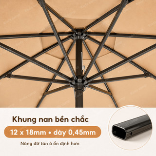 Ô dù sân vườn 3M ô dù che nắng lớn cho sân vườn Ô dù cho nhà cung cấp/sân rộng/quán cà phê có thể nghiêng
