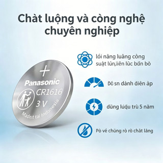 PANASONIC CR1616 CR 1616 3V Pin Lithium Cho Đồng Hồ Máy Tính Đồng Hồ Điều Khiển Từ Xa Đồ Chơi Nút Đồng Xu Cell