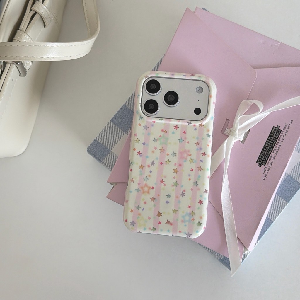 Ốp Điện Thoại Ngôi Sao Màu Cho IPhone 17 Pro Max 17 16 15 14 13 Ốp Điện Thoại Chống Rơi