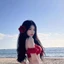 LACYESUK Bộ đồ bơi 3 món, Ruffle với kẹp tóc hoa Bộ đồ Bikini ba mảnh, Bộ đồ bơi chia đôi sành điệu Y2k Quần áo đi biển mùa hè Quần áo mùa xuân nóng bỏng