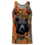 Gấu Săn Camo Tank Top Nam, In chân dung gấu đen, Áo thun thể thao không tay thoáng khí mềm mại