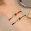 Springevenstar 1 / 2 Chiếc Handmade Luy Dây Bện Vòng Tay Nữ Tốt Lu Giàu Có Dây Đeo Tay Cặp Đôi Tình Bạn Trang Sức Quà Tặng Springevenstar