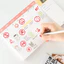 Trẻ Em Giáo Viên Phần Thưởng Miếng Dán Cuộn Cuộn Miếng Dán Một Cuộn Nhỏ Hoa Đỏ Văn Bản Sổ Tay Chất Liệu Tự Dính Niêm Phong Miếng Dán Băng 6.7