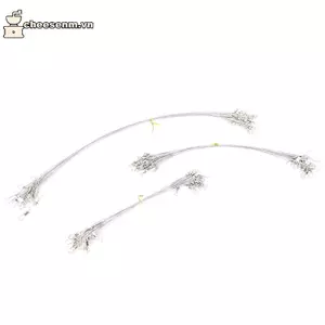 Cheenm 20 Cái / lốc Dây Thép Dây Có Xoay Phụ Kiện Câu Cá Dây Xích 15CM 20CM 30CM VN