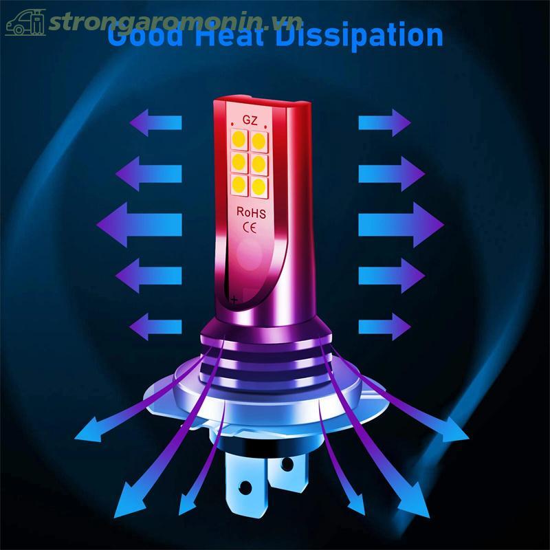 ST 2 Chiếc H7 LED Bóng Đèn Pha Ô Tô 110W 6000K Siêu Sáng Chống Thấm Nước ST