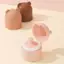 Trong kho gấu hình bé Bột lưu trữ hộp đa chức năng rỗng Puff container cho trẻ em cá tuyết
