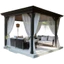 Rèm lưới Polyester ngoài trời có túi thanh cho sân Pergola và khu vực Gazebo