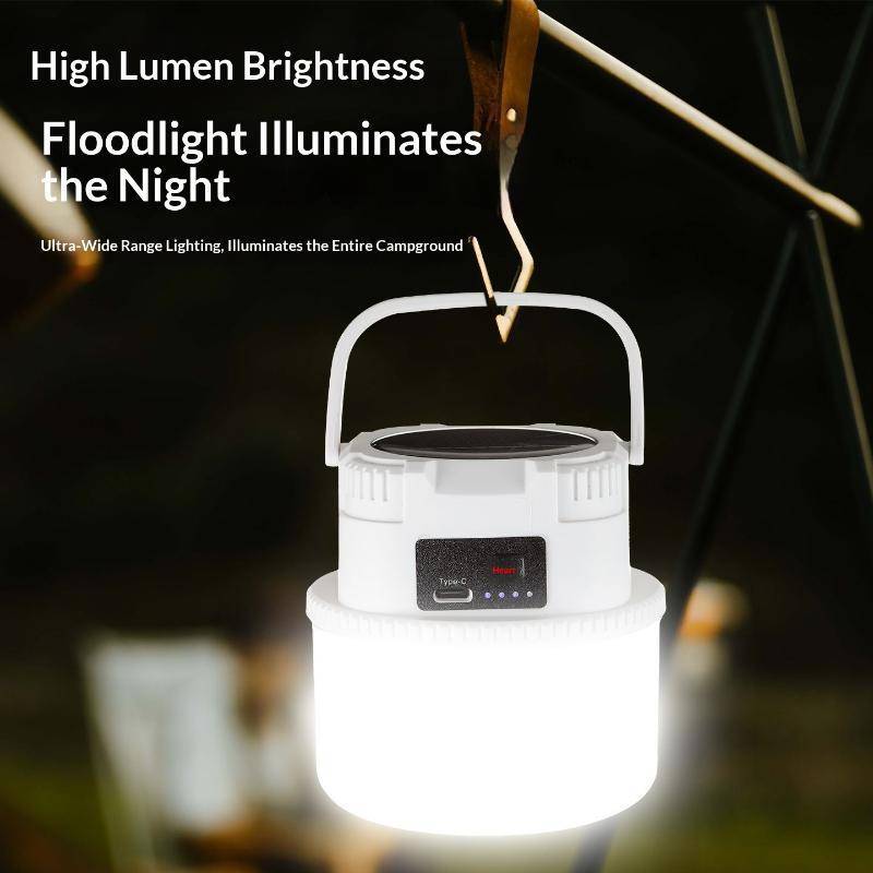 NS Siêu Sáng Năng Lượng Mặt Trời Cắm Trại Đèn LED Đèn Lồng USB Có Thể Sạc Lại Móc Có Thể Gập Lại Cho Đi Bộ Đường Dài Ngoài Trời Du Lịch Khẩn Cấp NS