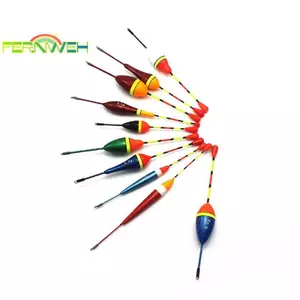 Bộ phao câu cá 1 / 10 Phao câu cá Phao Bobber Phao câu cá Sti Phao trộn kích thước Phao màu cho phụ kiện câu cá [MỚI]