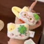 Bốn Lá Cỏ Ba Lá May Mắn Mèo Con Tóc Dây Tóc Hoạt Hình Dễ Thương Biểu Hiện Mèo Dây Cao Su Sinh Viên Bóng Đầu Dây Quà Tặng