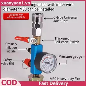 XUAN Bình không khí nhỏ sang bình chữa cháy Bộ chuyển đổi áp suất lắp đặt đơn giản cho máy bơm áp lực cao Dự án DIY VN