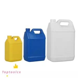 Xô HDPE TOPTOOLCX, 1 / 2 / 3 / 4 / 5 / 6 / 10L Chai kín khí bằng nhựa dung tích lớn, Đa năng có nắp Dầu gội Jerrican Gel kín cấp thực phẩm